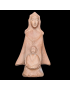 Statue en Bois de néflier de Madagascar Vierge à l'enfant à genoux