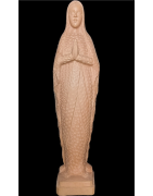 Statue en Bois de néflier de Madagascar Vierge priant