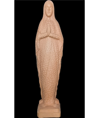 Statue en Bois de néflier de Madagascar Vierge priant