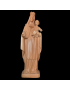 Statue en Bois de néflier de Madagascar Vierge à l'enfant couronnée