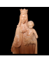 Statue en Bois de néflier de Madagascar Vierge à l'enfant couronnée