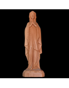 Statue en Bois de néflier de Madagascar Vierge priant
