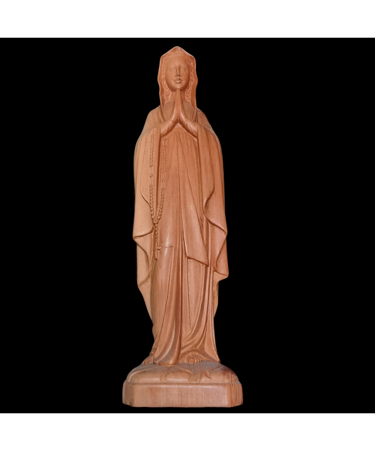 Statue en Bois de néflier de Madagascar Vierge priant