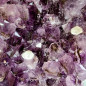 Géode Améthyste avec cristaux de Calcite