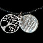 Collier Hématite & Pendentifs Arbre de vie / Family Argent 925
