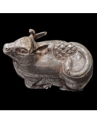 Boîte Animal Vache Argent