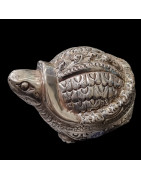 Boîte Animal Tortue Argent