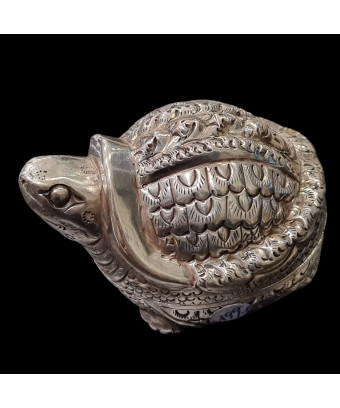 Boîte Animal Tortue Argent