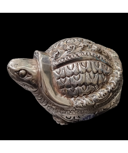 Boîte Animal Tortue Argent
