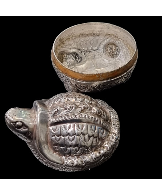 Boîte Animal Tortue Argent