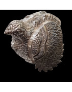 Boîte Animal Poule Argent