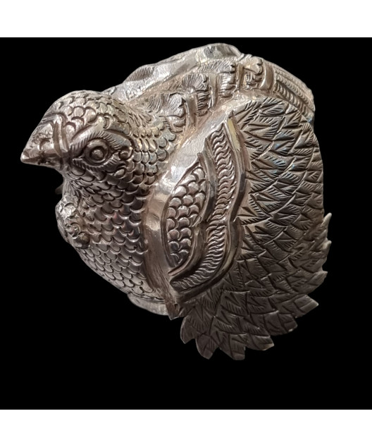 Boîte Animal Poule Argent