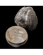 Boîte Animal Poule Argent