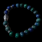 Bracelet Azurite avec Bouddha Pierres de 8mm