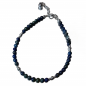 Bracelet Azurite avec Bouddha Pierres 3mm Argent 925