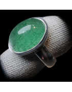 Bague Emeraude Argent 925 Taille 57