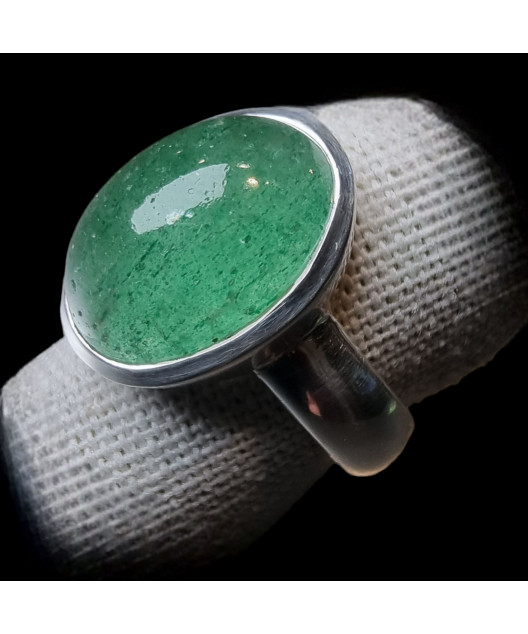 Bague Emeraude Argent 925 Taille 57