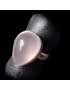 Bague Quartz rose argent 925 Taille 55