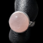 Bague Quartz rose argent 925 Taille 59
