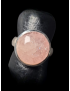Bague Quartz rose argent 925 Taille 58