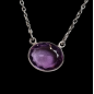 Pendentif Améthyste Argent 925 avec chaîne argent