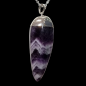 Pendentif Améthyste Argent 925 avec Chaîne acier inox