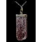 Pendentif Lépidolite Argent 925 avec Chaîne acier inox