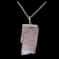 Pendentif Lépidolite Argent 925 avec Chaîne acier inox