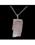 Pendentif Lépidolite Argent 925 avec Chaîne acier inox