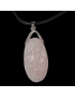 Pendentif Quartz rose sur cordon