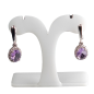 Boucles Améthyste griffée Argent 925