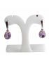Boucles Améthyste griffée Argent 925