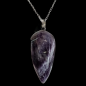 Pendentif Améthyste Argent 925 avec Chaîne acier inox