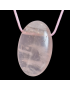 Pendentif Quartz rose sur cordon