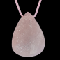 Pendentif Quartz rose sur cordon