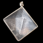 Pendentif Cristal de roche Pyramide Agent 925