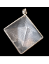 Pendentif Cristal de roche Pyramide Agent 925