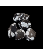Pierre Roulée Obsidienne Neigeuse