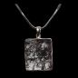 Pendentif Quartz rutile Tourmaline Argent 925 avec Chaine argent