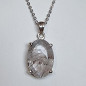 Pendentif Quartz rutile Tourmaline Argent 925 avec Chaine argent