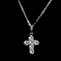 Pendentif Aigue marine Croix Argent 925