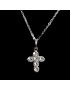 Pendentif Aigue marine Croix Argent 925