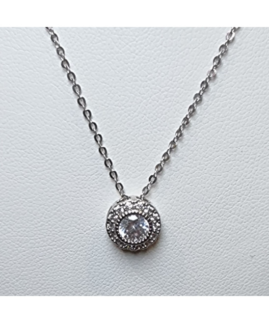 Pendentif Zirconium avec chaîne