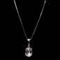 Pendentif Cristal de roche avec Chaîne Argent 925