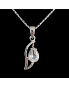 Pendentif Cristal de roche Argent 925