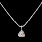 Pendentif Cristal de roche Argent 925 avec chaîne