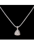 Pendentif Cristal de roche Argent 925 avec chaîne