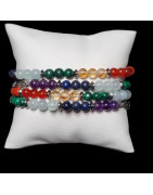 Bracelet 7 Chakras avec inserts 8mm