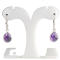 Boucles Améthyste sertie Argent 925