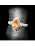 Bague Citrine naturelle Argent 925 Taille 58